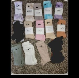 Nike hand-dyed and dri-fit socks